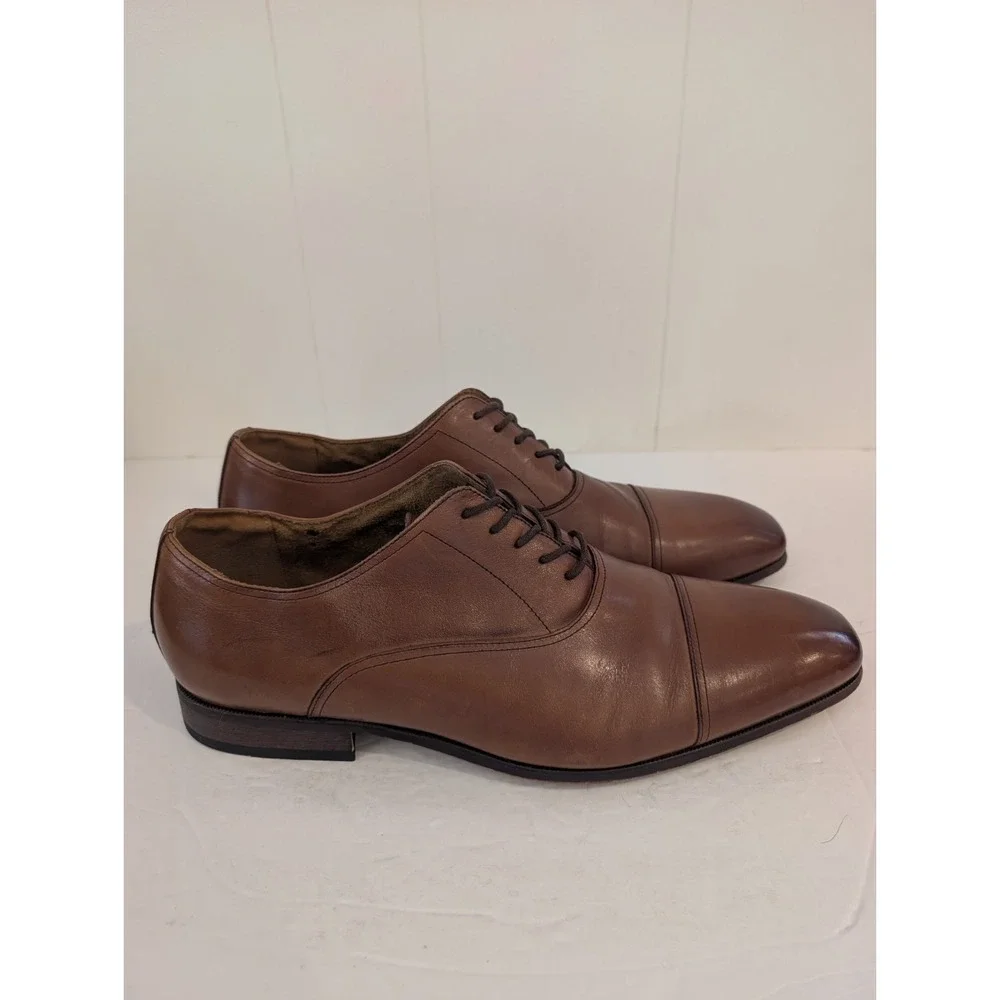 Florsheim Francisco Cognac Cap Toe Size 13D Leather Dress Shoes 11528-221 Mens